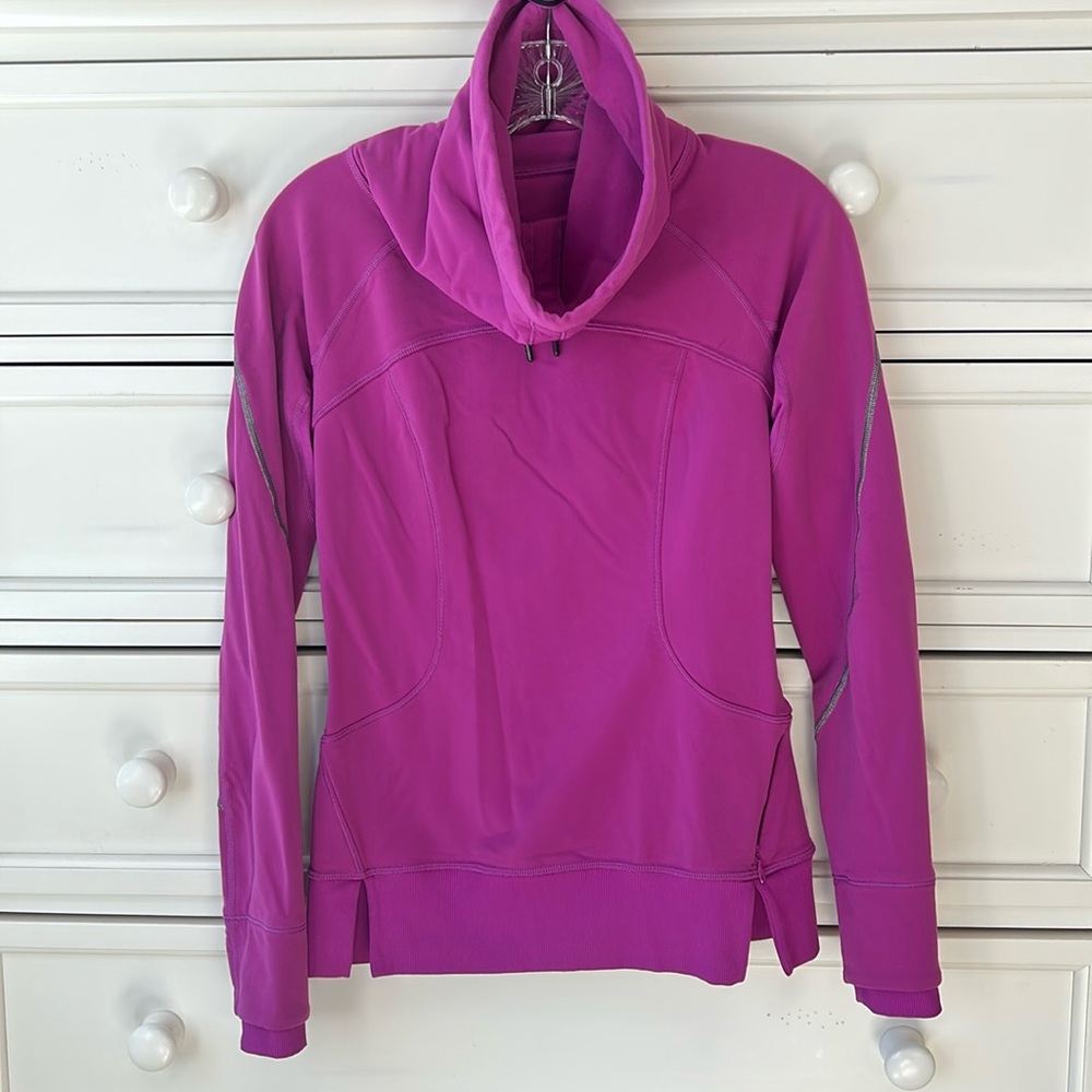Lululemon Pink Purple High Neck Jacket, High Neck size 4